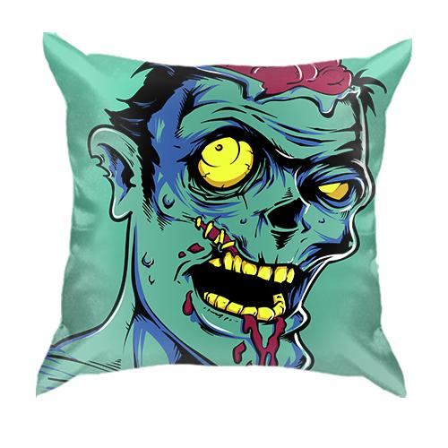 3D подушка с удивленным зомби
