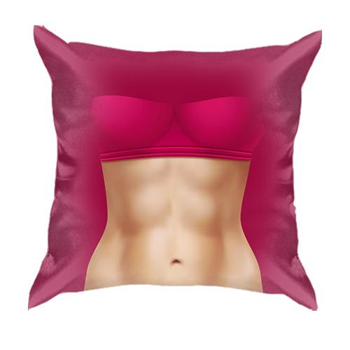 3D подушка з жіночим накоченим торсом