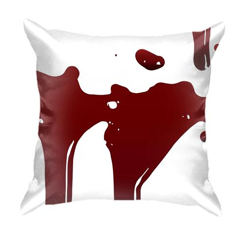 3D подушка с каплями крови