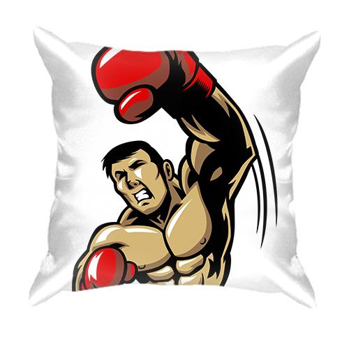 3D подушка с боксером борцом