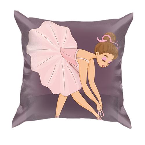 3D подушка з маленькою балериною