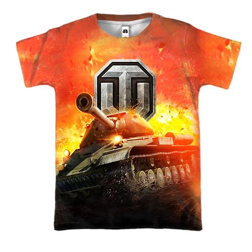 3D футболка World of Tanks (Fire)