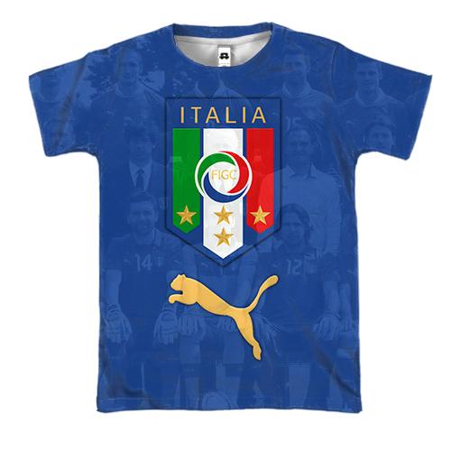 3D футболка Сборная Италии по футболу