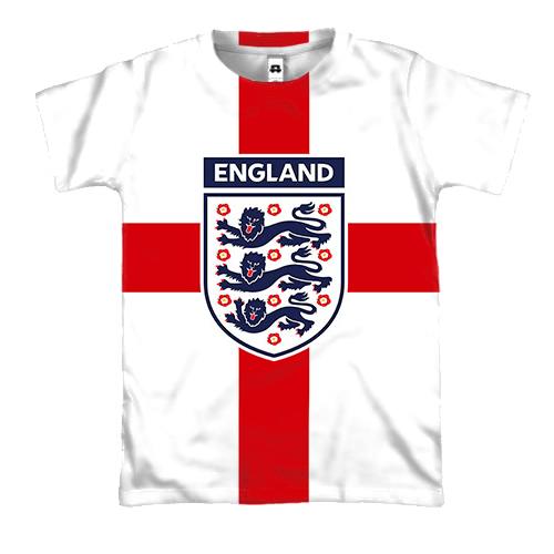 3D футболка Сборная Англии по футболу
