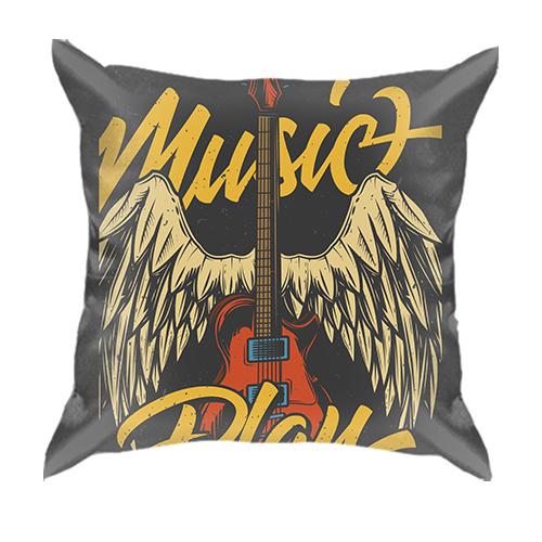 3D подушка Music play rock
