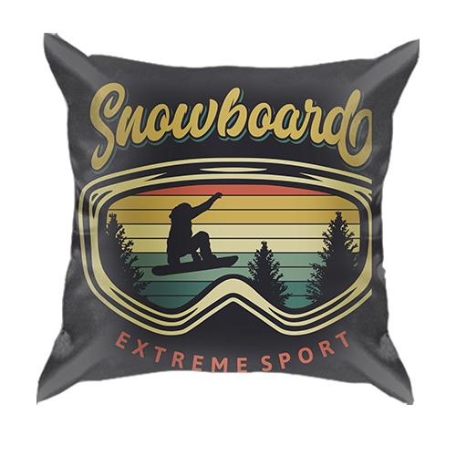 3D подушка Snowboard extreme sport