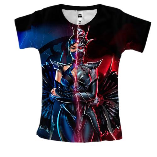 Жіноча 3D футболка Mortal Kombat - Kitana