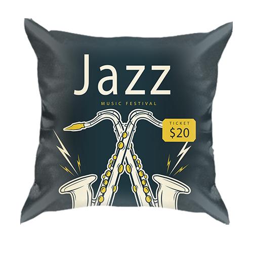 3D подушка Jazz music fest