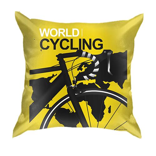 3D подушка с мужским велосипедом