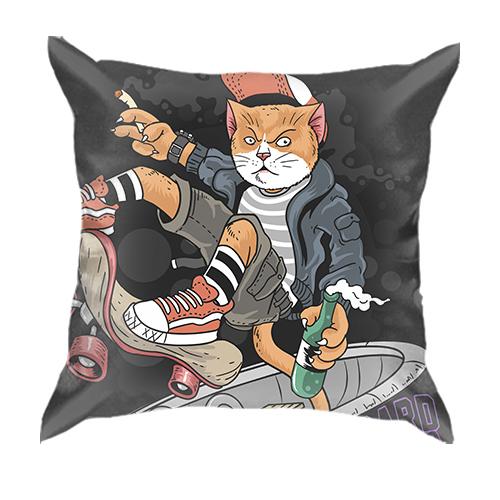 3D подушка с котом хулиганом