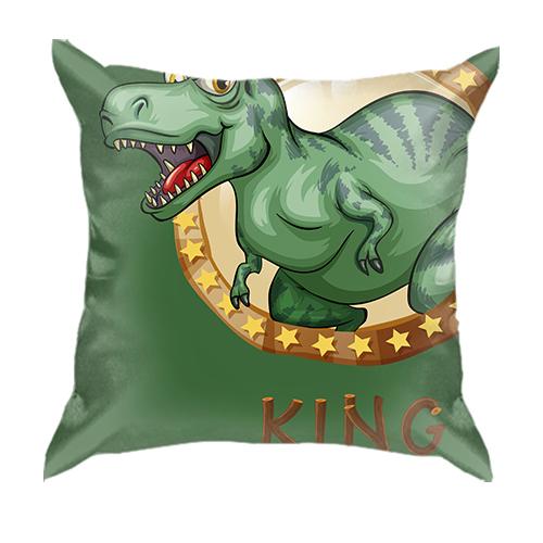 3D подушка с королем динозавром
