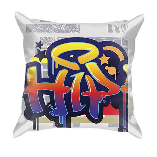 3D подушка Hip Hop graffiti