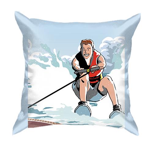 3D подушка с парнем на водном скутере