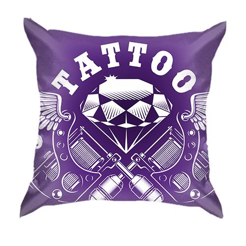 3D подушка black Tattoo studio