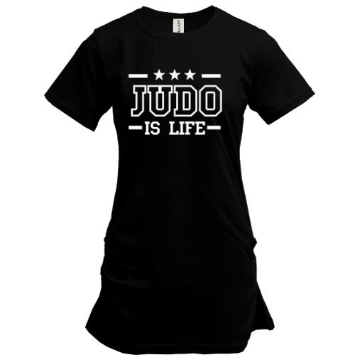 Подовжена футболка Judo is life