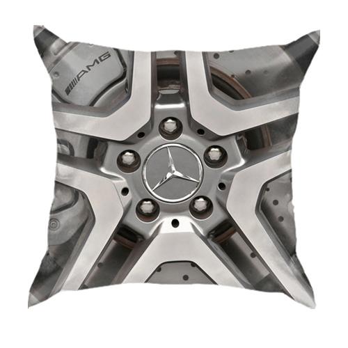 3D подушка з колесом Mercedes