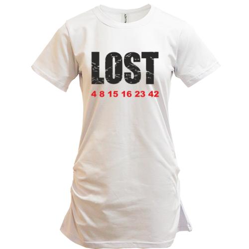 Подовжена футболка Lost