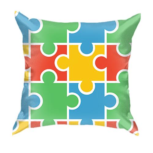 3D подушка Puzzle Pattern