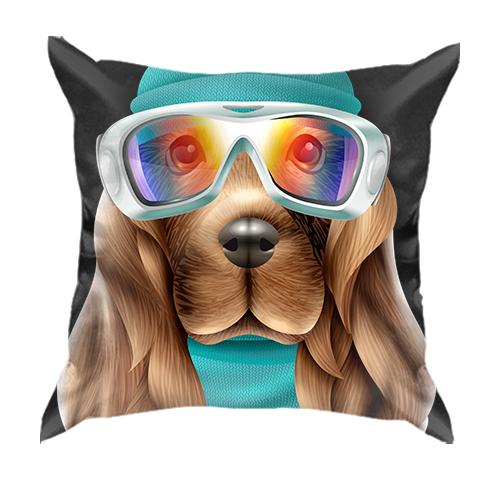3D подушка Собака в лыжной маске