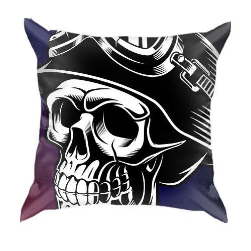 3D подушка Skull Pop Art