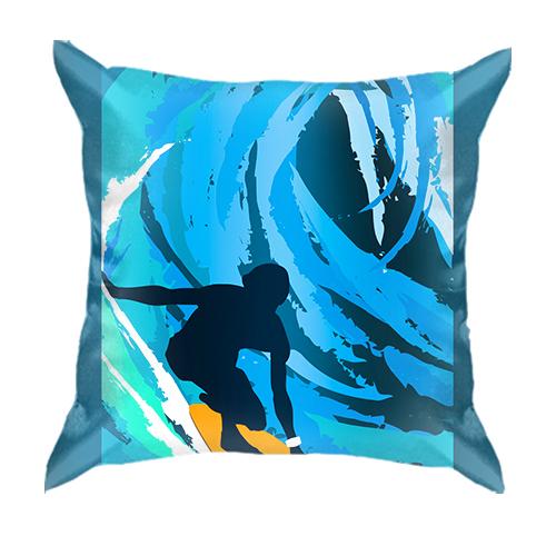 3D подушка Surfer Art