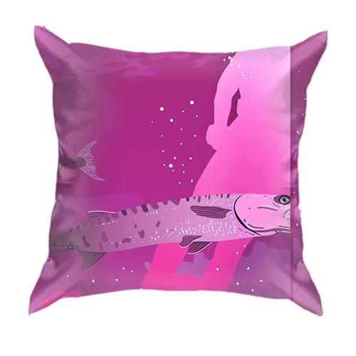 3D подушка Pink Sea
