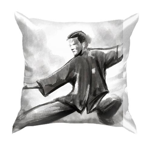 3D подушка Kung Fu Illustration