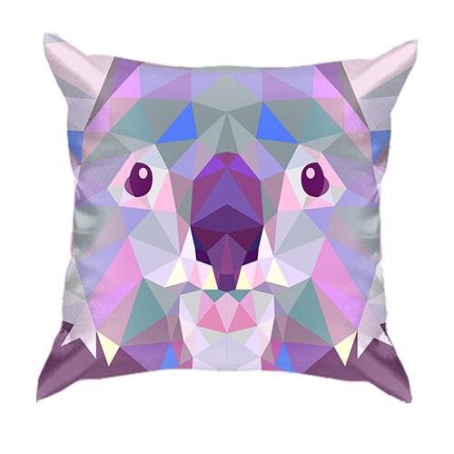 3D подушка Koala low poly Art