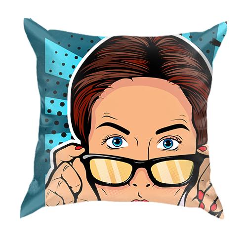 3D подушка Pop Art Girl OMG