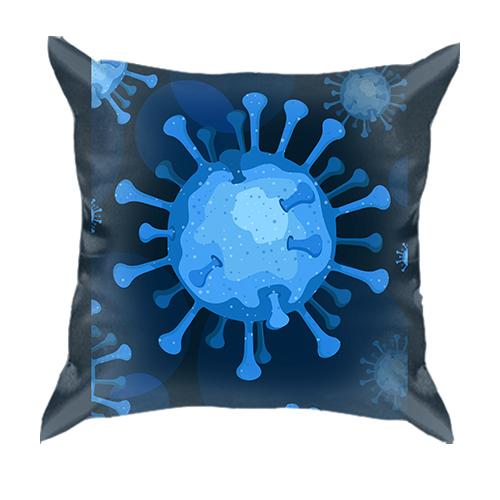 3D подушка Blue Covid-19