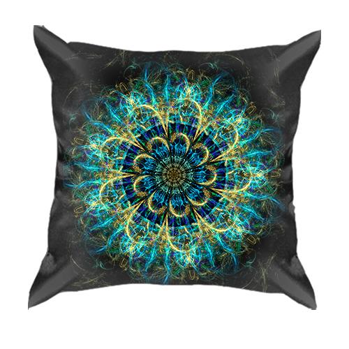 3D подушка Neon mandala