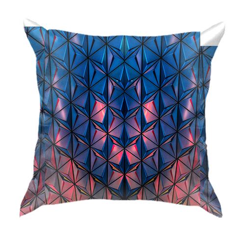 3D подушка Low poly pattern.