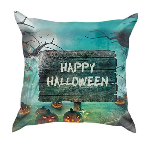 3D подушка Happy Halloween.