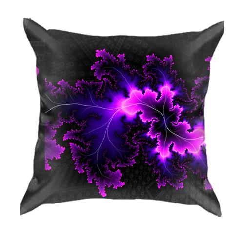 3D подушка Abstraction neon