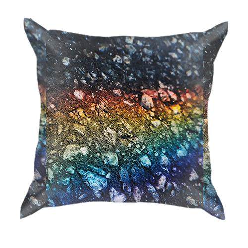3D подушка Rainbow drops