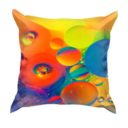 3D подушка Rainbow drops 2