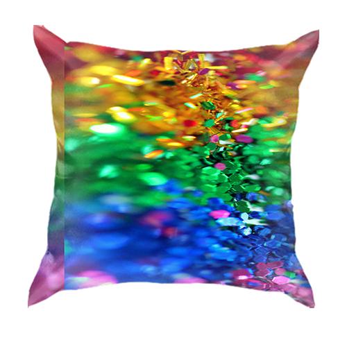 3D подушка Rainbow sequins