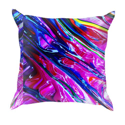 3D подушка Rainbow abstraction 2