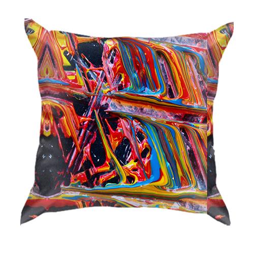 3D подушка Multicolor abstraction 3