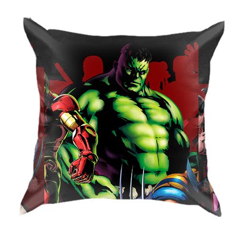 3D подушка Avangers comics