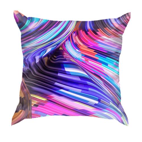 3D подушка Neon abstraction