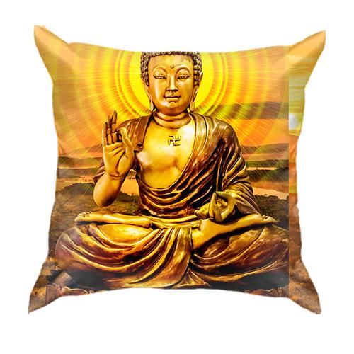 3D подушка Buddha god