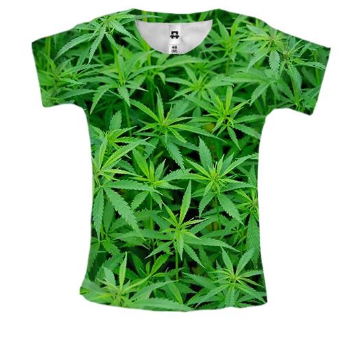 Жіноча 3D футболка Ganja
