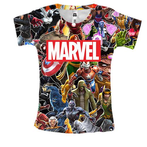Жіноча 3D футболка Marvel and Heroes