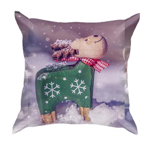 3D подушка Winter deer