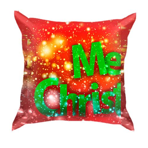 3D подушка Merry Christmas 4