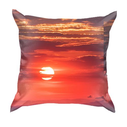 3D подушка Red sunset