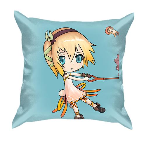 3D подушка Anime girl . Umbrella