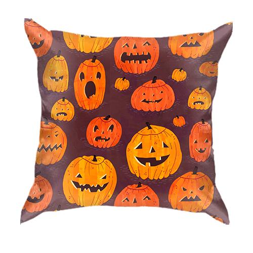 3D подушка Halloween pattern..