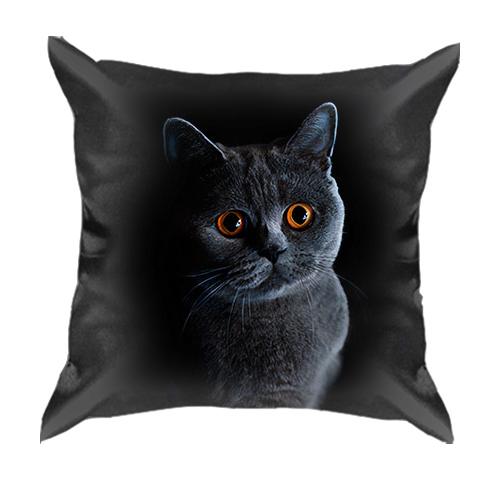 3D подушка с котом 